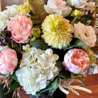 Dahlia Hydrangea Peony Rose Artificial Flower Arrangement