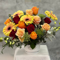 Champagne Flowers in a Vase