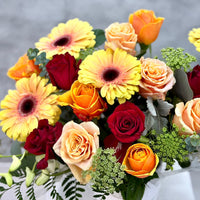 Champagne Flowers in a Vase