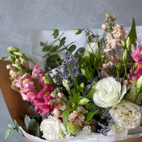 pink and white bouquet