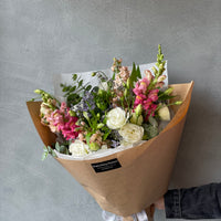 pink and white bouquet