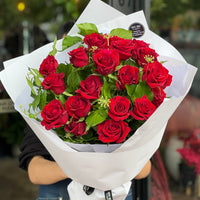 6, 12, 24, 36 red roses bouquet