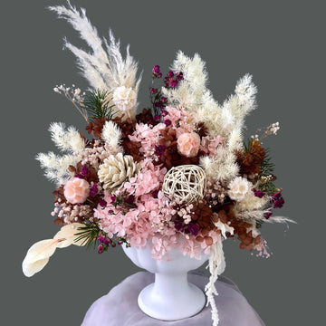 Preserved Flowers - Pink Roman Urn