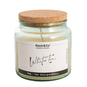 Koch & Co Scented Candle Nordic Jar White Tea (9.7x10cmH)