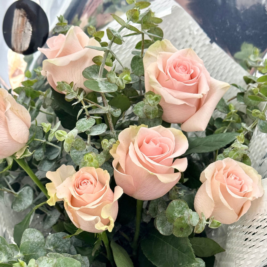 pink roses bouquet