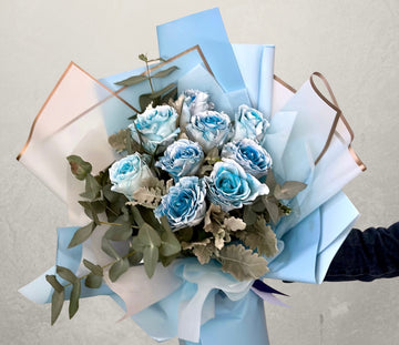  Blue Roses Bouquet
