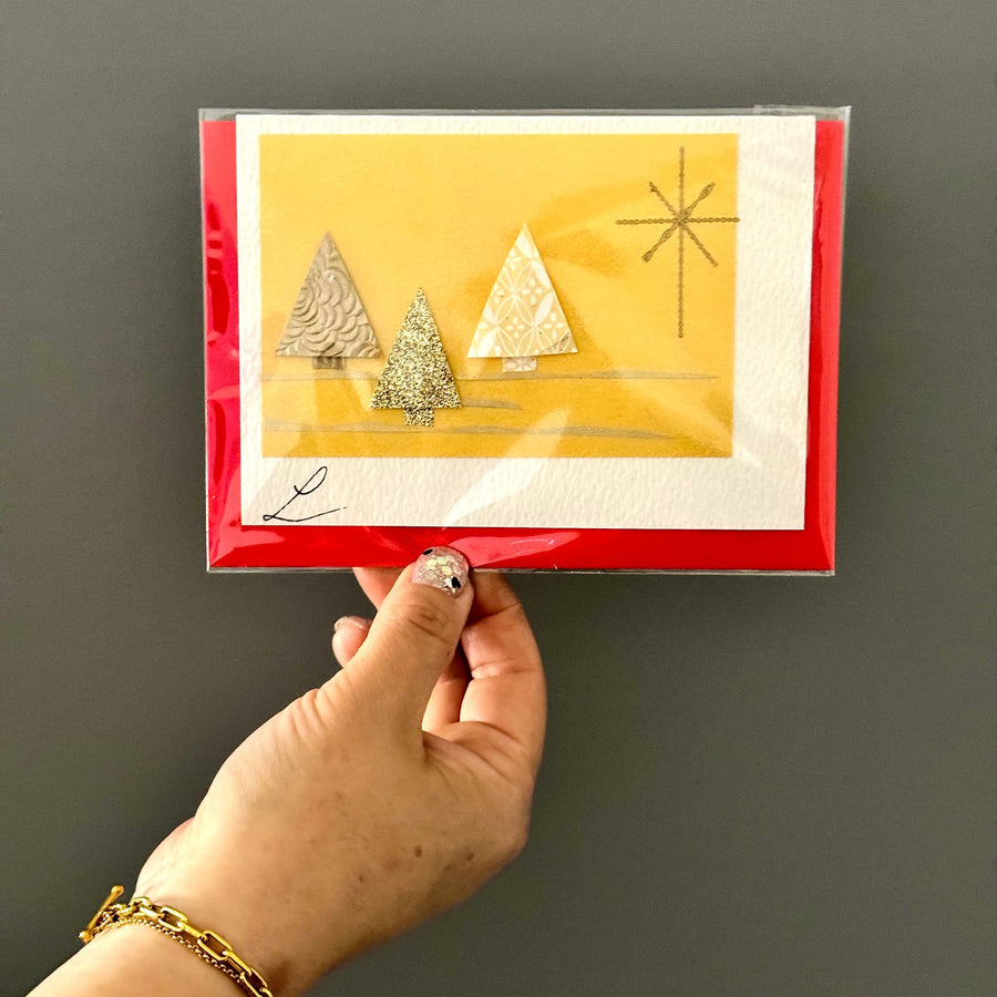 christmas hand made greeting card