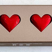Chocolatier 45g Solid Milk Chocolate Hearts – Red