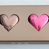 Chocolatier 45g Solid Milk Chocolate Hearts – Pink & Mocha
