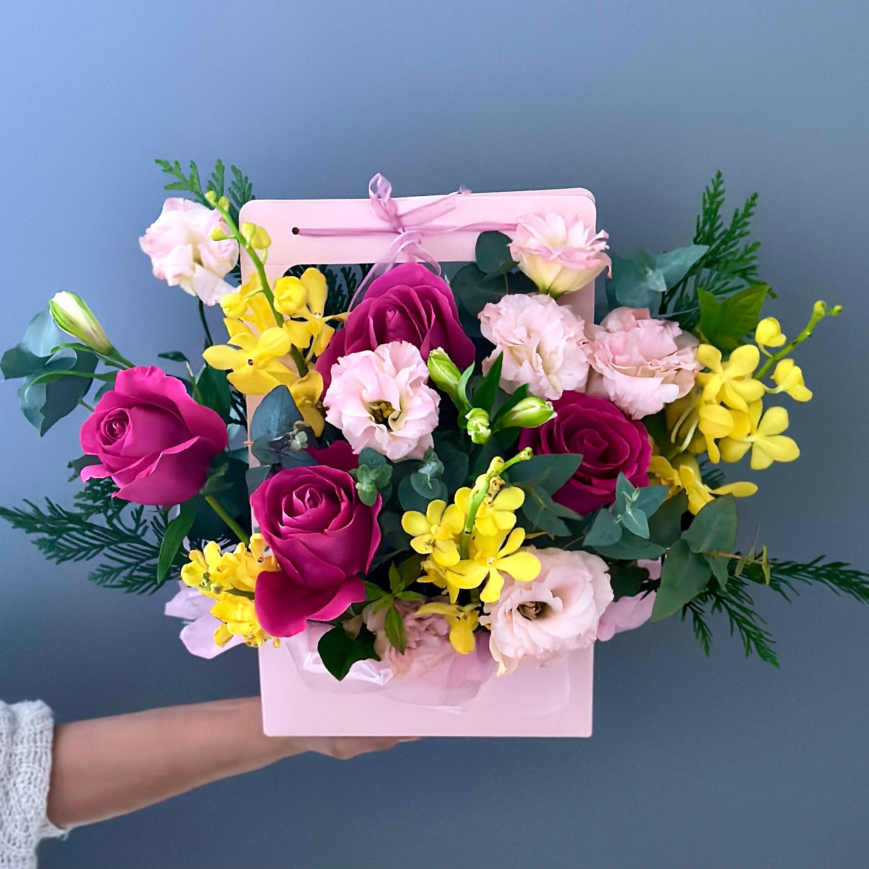 Pink and Yellow Flower Arrangement Pretty Default Title