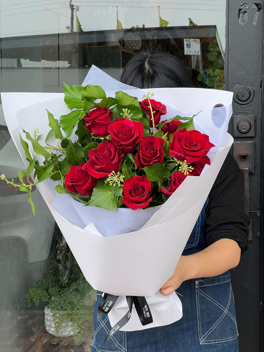 71 Roses 6, 12, 24, 36 red roses bouquet Roses Are Red Bouquet - 6 Stem of Roses