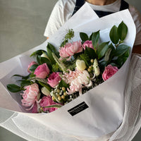 Chrysanthemums and Roses Pink Bouquet