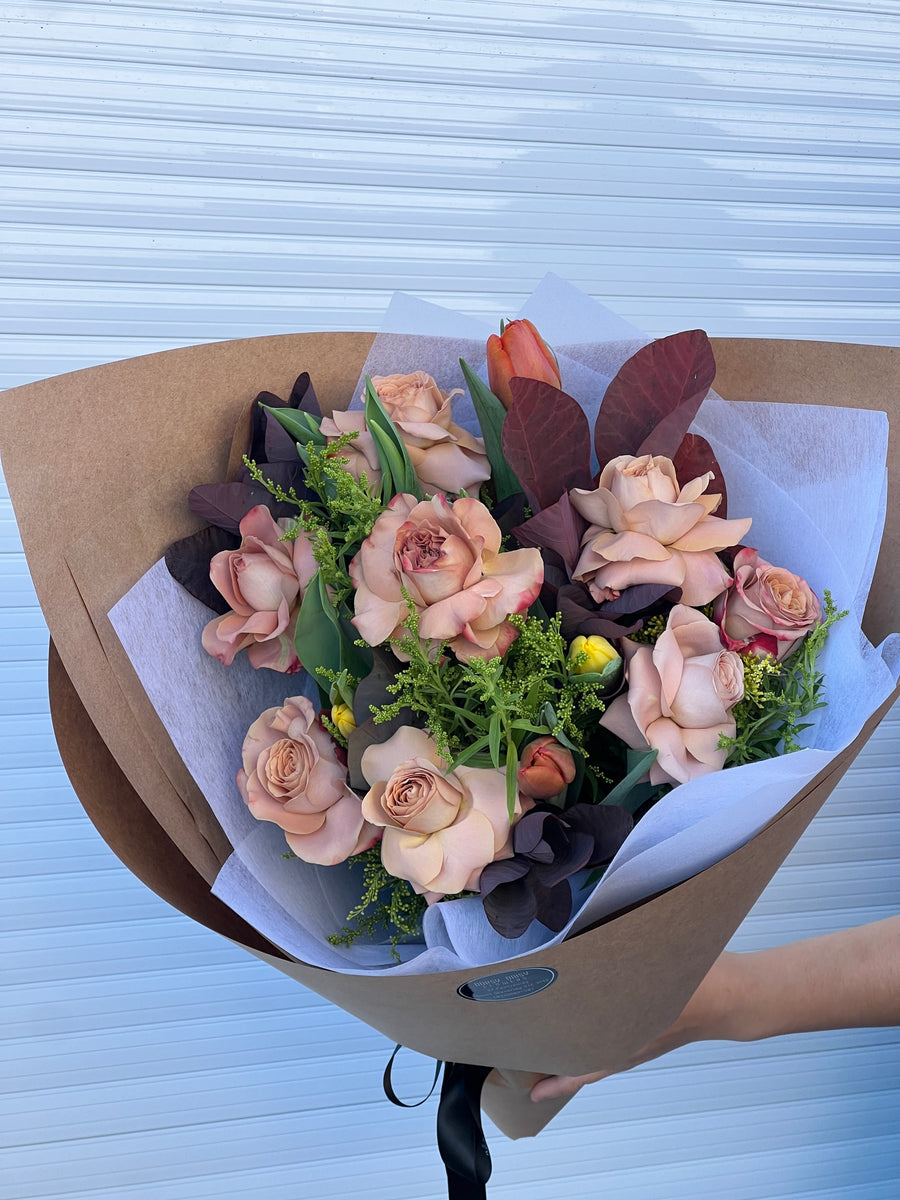 Time for Coffee - Cappuccino Rose Bouquet
